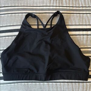 Lululemon Athletica Black High-Neck Sports Bra